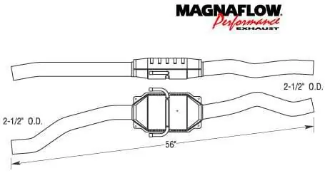MagnaFlow Direct Fit Catalytic Converter - 93243 Genuine
