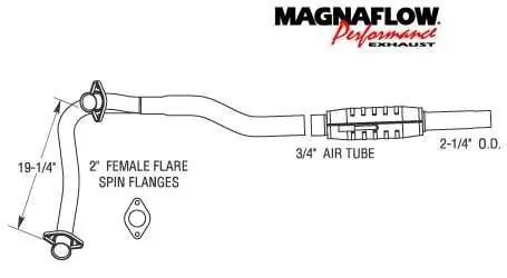 MagnaFlow Direct Fit Front & Rear Catalytic Converter - 93306 Same Day Shipping