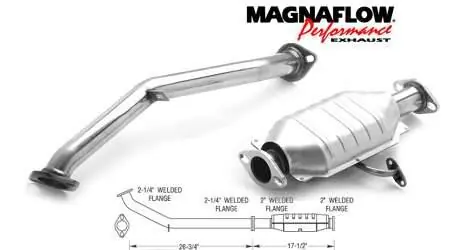 Latest MagnaFlow Direct Fit Front & Rear Catalytic Converter - 93678