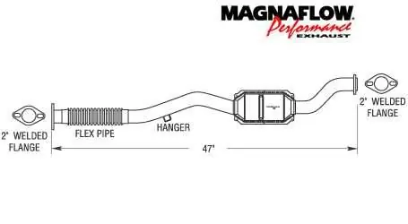 MagnaFlow Direct Fit Front Catalytic Converter - 22768 Express Delivery