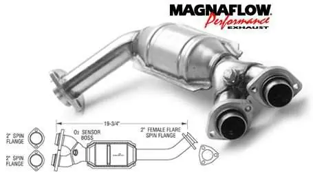 Luxury MagnaFlow Direct Fit Front Catalytic Converter - 23663