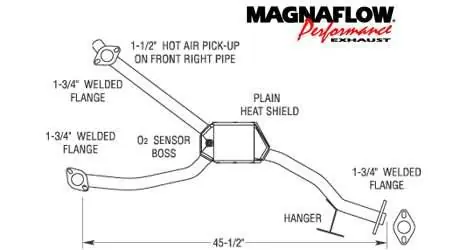 Clearance MagnaFlow Direct Fit Front Catalytic Converter - 23868