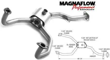 Shop Now MagnaFlow Direct Fit Front Catalytic Converter - 23869