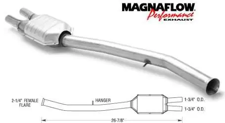 MagnaFlow Direct Fit Rear Catalytic Converter - 23662 Luxury