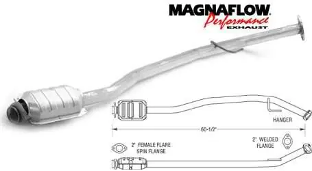 MagnaFlow Direct Fit Rear Catalytic Converter - 23863 Crafted