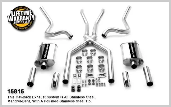 Buy Today Magnaflow Cat-Back Exhaust System with 3.0 Inch Pipe - 15817