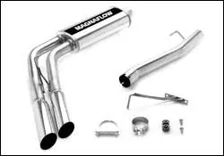 Luxury Magnaflow Cat-Back Exhaust System with Dual Side Exit Pipes Before the Rear Tire - 16698