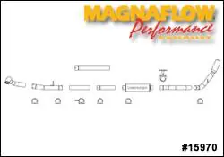 Luxury Magnaflow Performance Series 4 Inch Exhaust System - 15970