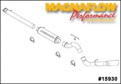 Magnaflow Performance Series 4 Inch Exhaust System with Down-Pipe Back - 15930 Special Discount