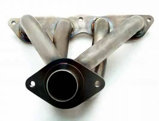 Brushed Stainless Steel Turbo Exhaust Manifold - Blue - MTM6007B Direct From Factory
