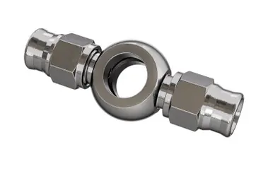 Goodridge Straight Double Banjo for 3/8 or M10 Long Bolt - P5095-03C Holiday Sale