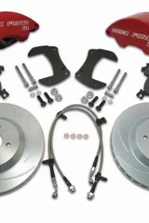Same Day Shipping SSBC Disc Brake Kit with Force 10 Super-Twin 2-Piston Aluminum Calipers & 13 Inch Rotors - Front - A167-1