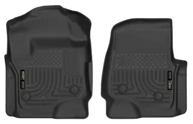 Husky Liners 2017 Ford F250 Crew Cab Vinyl X-Act Contour Black Floor Liners - 52731 Free Delivery