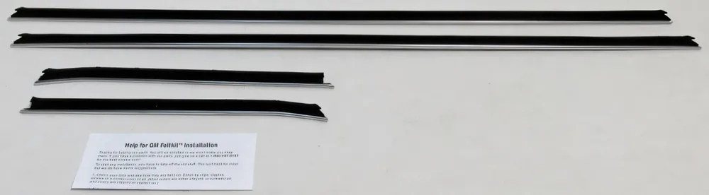 Limited Offer Window Sweeps Felt Kit for 1968-1969 Chevrolet Camaro 2 Door Coupe Outer Side