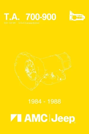 Best Price Service Manual for 1984-1988 Jeep 700 and 900 Series Transmission Component