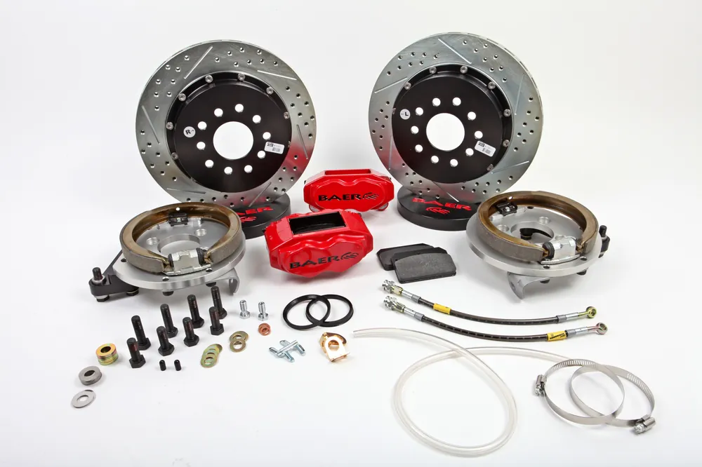 Must Have Baer Brakes 4302309HO-1 Baer Brakes 13" SS4+ Rear Brake Kit, Hugger Orange, Slot