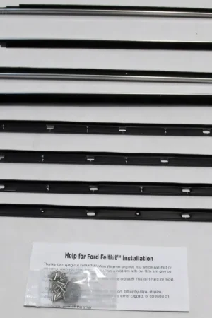 1965-1966 Ford Galaxie Window Sweeps Felt Kit Belt Line Weatherstrip Hardtop FD150 Order Now