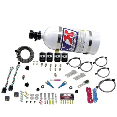 No Minimum Order Nitrous Express Ford EFI Dual Stage Nitrous Kit (50-150HP x 2) w/10lb Bottle - 20124-10