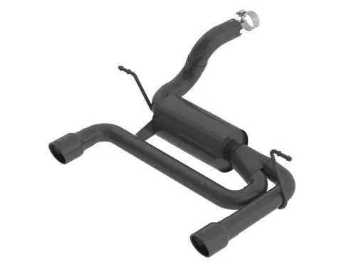 Order Now Borla 2018-2025 Jeep Wrangler JL/JLU 3.6L 2DR/4DR S-Type SS Axle Back Black Coated Exhaust w/3.5in Tips #11956CB