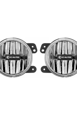 Big Sale KC HiLiTES 10-18 Jeep JK 4in. Gravity G4 LED Light 10w SAE/ECE Clear Fog Beam (Pair Pack System) - 497