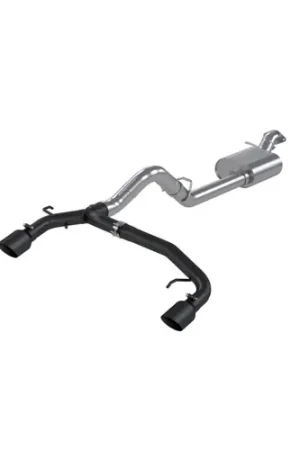 MBRP 3" Cat-Back Exhaust (2.5" Dual Split Rear Exit) Black Coated Aluminized Steel for 2021-2024 Ford Bronco 2.3L / 2.7L EcoBoost (2-DR / 4-DR) - S5241BLK Sale