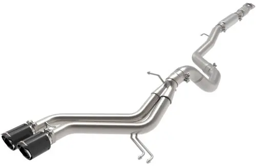 Weekend Sale aFe Takeda 2-1/2in SS-304 Cat-Back Exhausts w/ Carbon Fiber Tips 13-17 Hyundai Veloster L4-1.6L - 49-37018-C