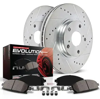 Genuine Power Stop 2021 Subaru WRX Front and Rear Z23 Evolution Brake Kit