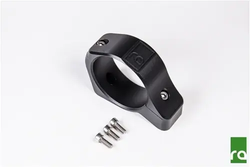 Radium Engineering 2-Piece Fuel Pump Clamp 60mm - Black w/Logo Seasonal Sale