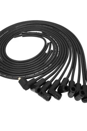 Direct From Factory Proflow SuperMax Wire Ignition Lead Kit 8.5mm Spiral Core Black Ceramic 90 Deg Plug Hei & Socket Cap Universal V8 with Separator Set