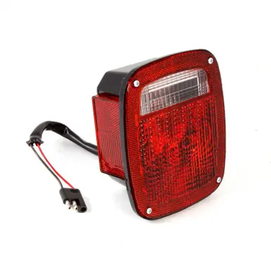 Omix Left Black Tail Lamp 81-86 Jeep CJ Models - 12403.07 While Supplies Last
