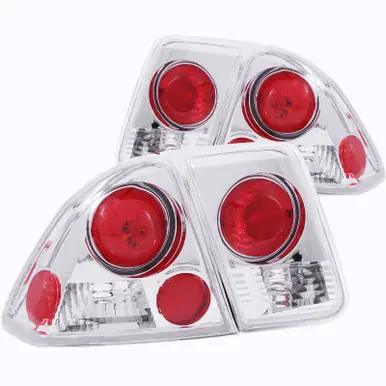 Holiday Sale ANZO 2001-2004 Honda Civic Taillights Chrome - 221047