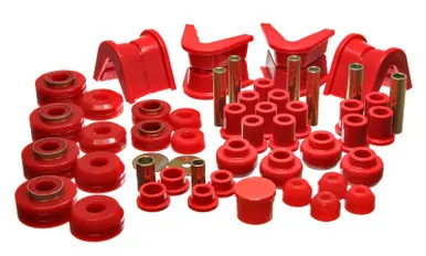 Wholesale Energy Suspension 73-79 Ford F-150 Pickup 4WD Red Hyper-flex Master Bushing Set - 4.18107R