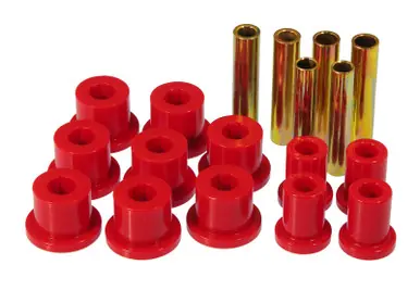 Markdown Prothane 67-70 GM 4wd Front Spring & Shackle Bushings - Red - 7-1014