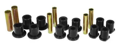 Holiday Sale Prothane 92-98 Ford E250/350 Van 2wd Rear Spring & Shackle Bushings - Black - 6-1021-BL