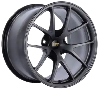 BBS RI-A 18x10.5 5x120 ET37 PFS Matte Graphite Wheel -82mm PFS/Clip Required - RIA029MGR Mega Sale