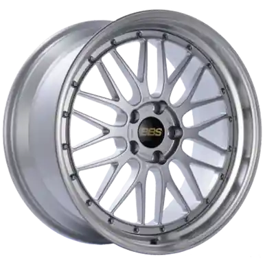 BBS LM 18x11 5x130 ET56 Diamond Silver Center Diamond Cut Lip Wheel - LM277DSPK Limited Edition
