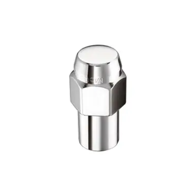 McGard Hex Lug Nut (Reg. Shank - .746in.) M12X1.5 / 13/16 Hex / 1.65in. Length (Box of 100) - Chrome - 69102 Budget