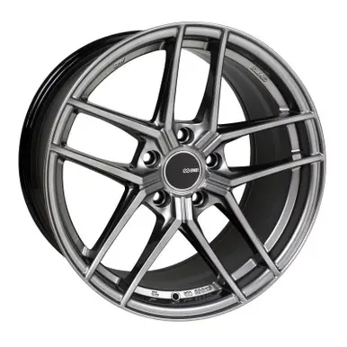 Enkei TY5 18x8.5 5x114.3 50mm Offset 72.6mm Bore Hyper Silver Wheel - 498-885-6550HS Money Back Guarantee