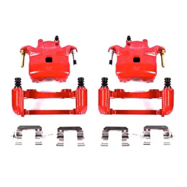 Power Stop 03-05 Infiniti G35 Front Red Calipers w/Brackets - Pair - S2690A Bulk Order