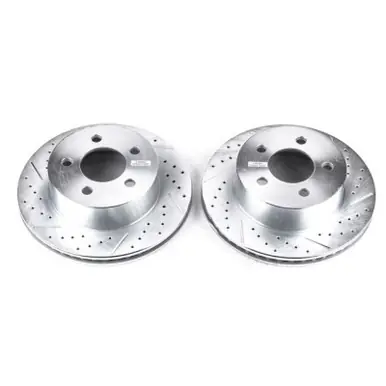 New Arrival Power Stop 99-01 Jeep Cherokee Front Evolution Drilled & Slotted Rotors - Pair - AR8745XPR