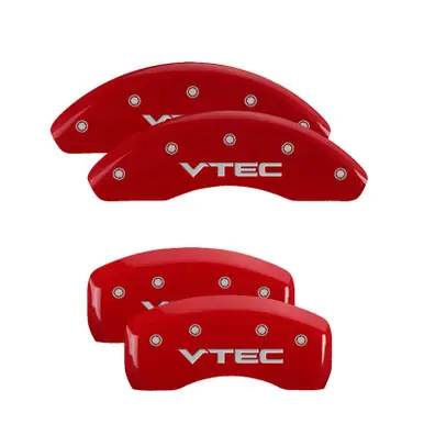 Today Only MGP 4 Caliper Covers Engraved Front & Rear MGP Red finish silver ch - 38025SMGPRD