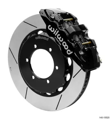 New Arrival Wilwood AERO4 Spec 37 GT FrontTruck Kit 14.25in Black 1997-2018 Nissan Y61 Patrol w/lines - 140-15525