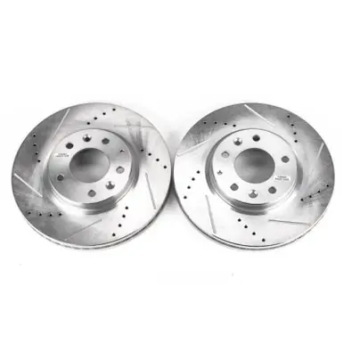 Editor’s Pick Power Stop 07-12 Mazda CX-7 Front Evolution Drilled & Slotted Rotors - Pair - JBR1314XPR