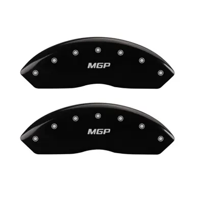 MGP 4 Caliper Covers Engraved Front & Rear MGP Black finish silver ch - 37003SMGPBK Limited Edition
