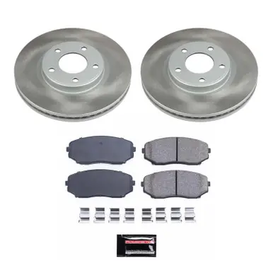 Power Stop 07-08 Lincoln MKX Front Semi-Coated Rotor Kit - SC3071 Money Back Guarantee