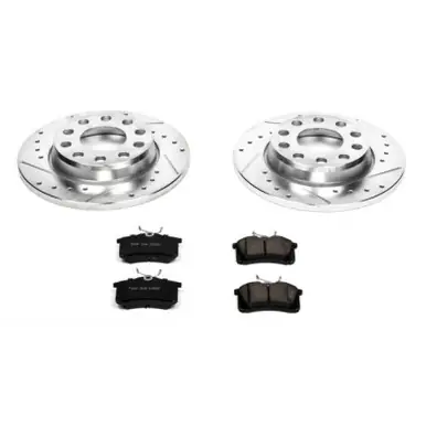 Power Stop 02-05 Audi A4 Rear Z23 Evolution Sport Brake Kit - K3109 Certified