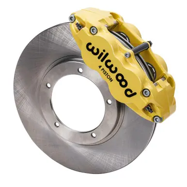 Wilwood 69-83 Porsche 911 Front Superlite Brake Kit 3.5in MT Plain Face - Yellow - 140-16679-Y Get Yours