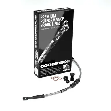 New Arrival Goodridge 96-03 HD XL1200 Sportster +2in Front Brake Line Kit - Clear - HD7883-3FB-CL2
