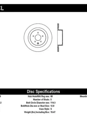 No Minimum Order StopTech 13-17 Nissan 370Z Sport Cryo Drilled Left Rear Rotor