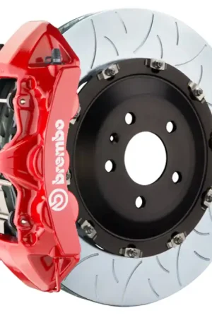 Brembo 17-23 540i Front GT BBK 6 Piston Cast 405x34 2pc Rotor Slotted Type3-Red Latest